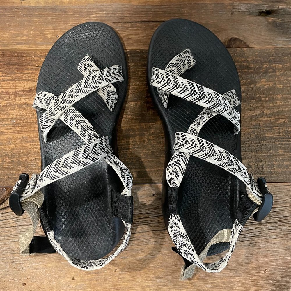 Chaco Sandals - Black and Cream - Womens Size 9